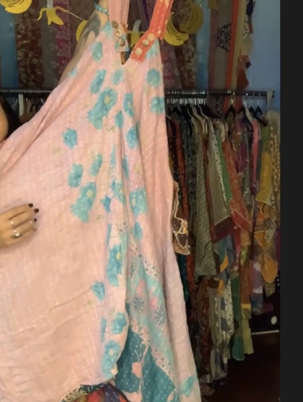 Custom High Quality Kantha Jumpsuit Reversible Harem Bohemian Patchwork L-XXL - Picture 10 of 14